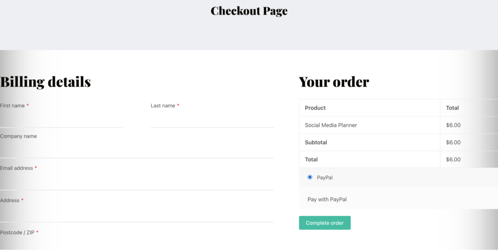 download monitor plugin configuration- checking front view of checkout page