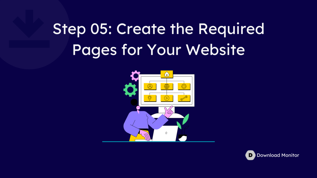 Step 05: Create the Required Pages for Your Website to start selling PDF Books Online