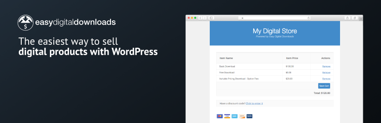 Easy Digital Downloads- top wordpress file management plugin