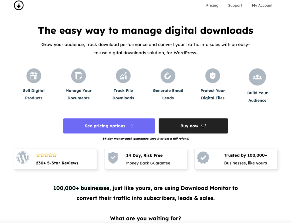 Download Monitor Plugin overview