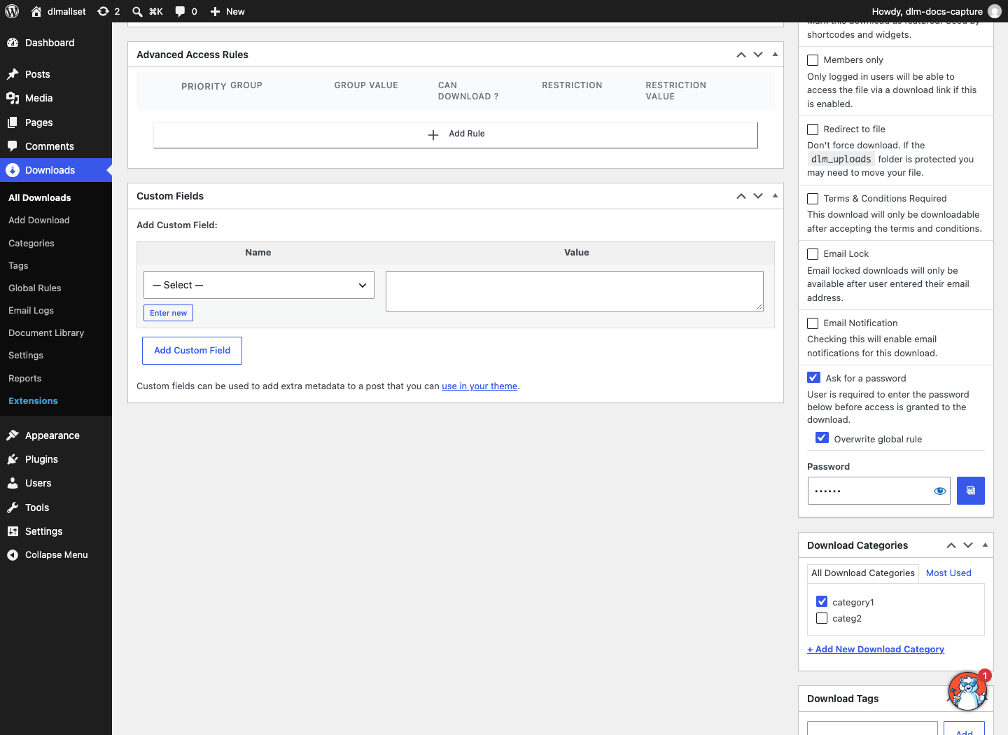 password-lock-download-settings